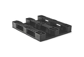 Palet plástico 1200 x 1000 cerrado 3 patines medium - Kunststof pallet 1000 1200 2 qp1210mr3rr cd b