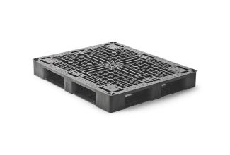 Plastic pallet 1220 x 1020 open deck  6 runners medium -  - QP4048MR6RR