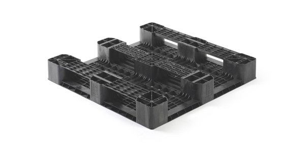 Palet plástico 1100 x 1100 abierta  3 patines medium - Kunststof pallet 1100 1100 qp1111mb3r as b - QP1111MB3R-AS