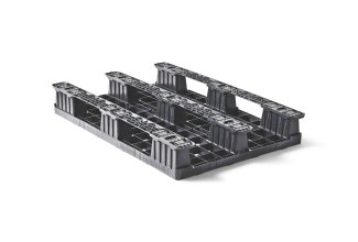 Kunststof pallet 760 x 1140 open dek  3 runners - Kunststof pallet 760 1140 qp76114lr3rr b - QP76114LB3RR