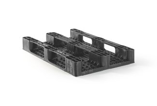 Palet plástico 1200 x 800 abierta 3 patines medium - Kunststof pallet 800 1200 1 qp1208mr3rr b
