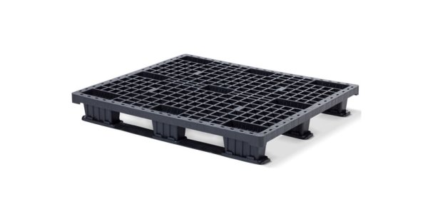 Plastic pallet 1200 x 1000 open deck 3 runners light - N qp1210l3r top 8 - N.QP1210LB3RR