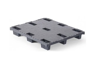 Palettes plastique 1200 x 1000 plateau fermé 9 pieds - N qp1210lr9fr cd 2 1 - N.QP1210LB9FR-CD