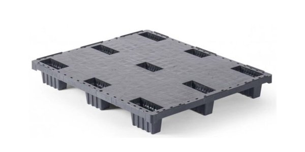 Pallet in plastica 1200 x 1000 ponte chiuso 9 piedi light - N qp1210lr9fr cd 2 1 - N.QP1210LB9FR-CD