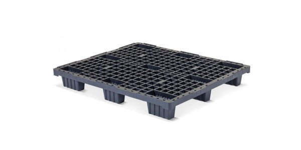 Plastic pallet 1200 x 1000 open deck 9 feet light - N qp1210lrrr open dek 9 pootjes - N.QP1210LB9FR