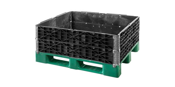 Plastic pallet collar 1200 x 800 - Q pallet vouwrand opzetrand 120x80 qpkvouwr1208 4 - QPKVOUWR1208-4