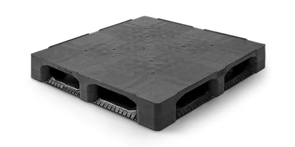 Palet pl&aacute;stico 1100 x 1100 cerrado 6 patines heavy - Qp1111hb6rr cd - QP1111HB6RR-CD