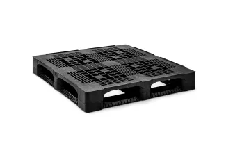 Palet pl&aacute;stico 1100 x 1100 abierta  6 patines heavy - Qp1111hb6rr - QP1111HB6RR