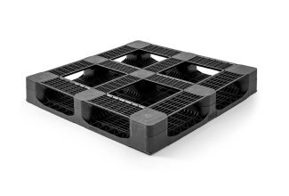 Plastic pallet 1100 x 1100 closed deck 6 runners heavy - Qp1111hx6rr cd 3 