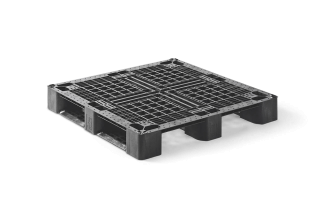 Plastic pallet 1100 x 1100 open deck  3 runners medium - Qp1111mb3r as - QP1111MB3R-AS