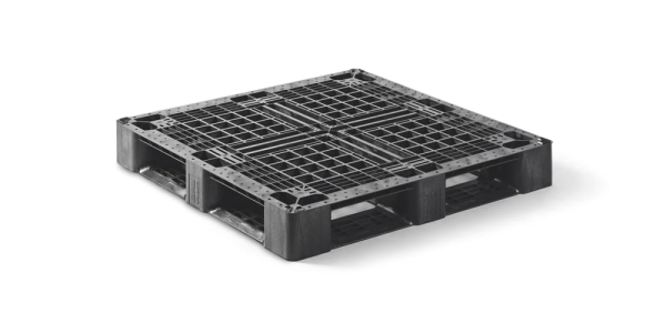 Kunststof pallet 1100 x 1100 open dek  6 onderlatten medium - Qp1111mb6r as 3 - QP1111MB6R-AS