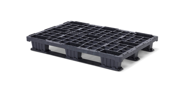 Plastic pallet 1200 x 800 open deck  3 runners light - Qp1208lb3rr - QP1208LB3RR