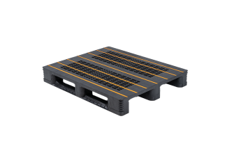 Palet para pooling 1200 x 1000 abierta 3 patines - Qp1210hp3r ao top - QP1210HP3R-AO