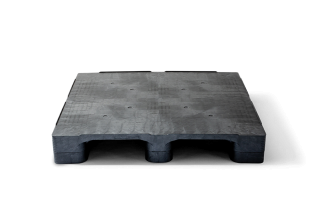 Pallet in plastica 1200 x 1200 ponte chiuso 3 listelli heavy - Qp1212hb3rr cd - QP1212HB3RR-CD