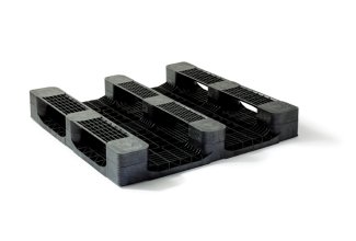 Pallet in plastica 1200 x 1200 ponte chiuso 3 listelli heavy - Qp1212hx3rr cd 2 1