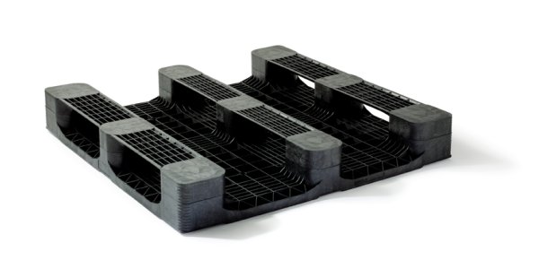 Plastic pallet 1200 x 1200 closed deck 3 runners heavy - Qp1212hx3rr cd 2 1 - QP1212HB3RR-CD