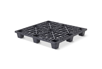 Palettes plastique 1200 x 1200 pont supérieur ouvert  9 pieds emboitables légère - Qp1212lb9fr - QP1212LB9FR