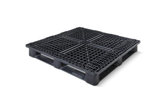 Plastic pallet 1200 x 1200 open deck  6 runners medium - Qp1212mb6rr - QP1212MB6RR