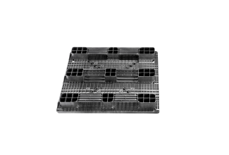 Kunststoffpalette 1300 x 1100 Offenes Deck 3 Kufen heavy - Qp1311hb3r bottom - 4.QP1311HB3R
