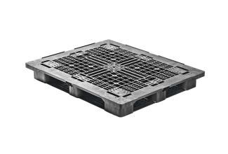 Pallet in plastica 1300 x 1100 ponte aperto  6 listelli heavy - Qp1311hx6rr min 1