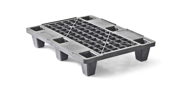 Display pallet 600 x 800 open deck  6 feet - Qp6080mr6fr kunststof dislay pallet 600 800 - QP6080M6FR