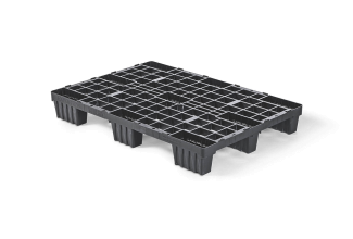 Pallet in plastica 760 x 1140 aperto 9 piedi light - Qp76114lb9fr 1 - QP76114LB9FR