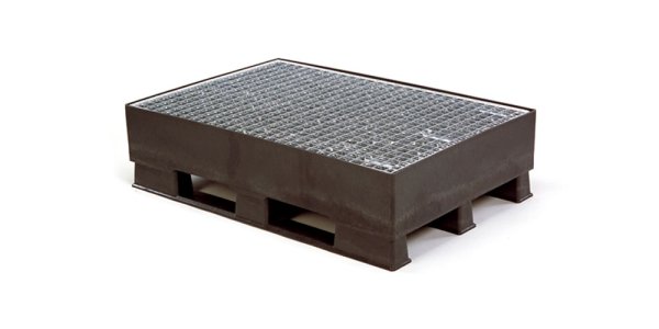 Galvanized grid 1200 x 800 open deck - Qpbin120l with galvanised rooster 2 - QGR1208