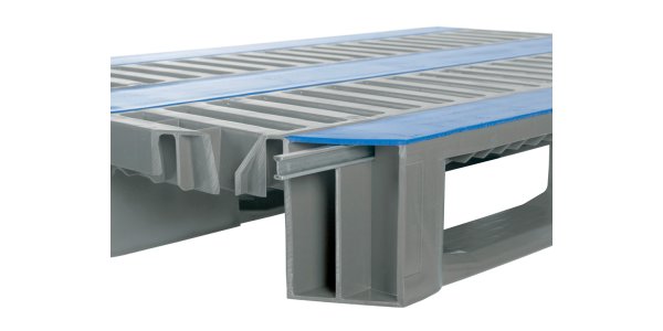 Hygienic pallet 1200 x 800 closed deck 3 runners heavy steel-reinforced - Qph1208hp3rr cdg staalversterker