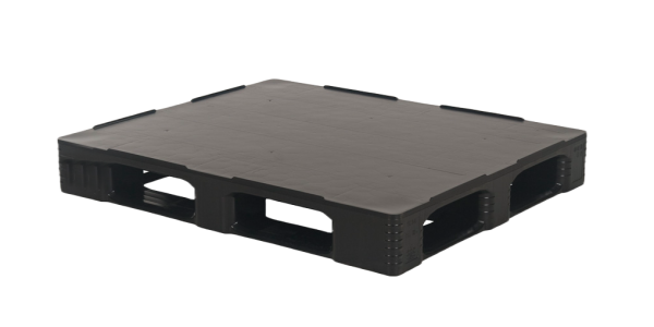 Plastic pallet 1200 x 1000 closed deck 5 runners heavy - Qph1210hr5rr cd 1 - QPH1210HR5RR-CD