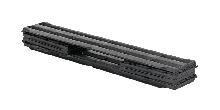 Plastic pallet collar 1200 x 800 - 6 hinges - Vouwbare pallet opzetrand 1200 x 800 mm 6 scharnieren 4 - QPHKVOUWR1208-6