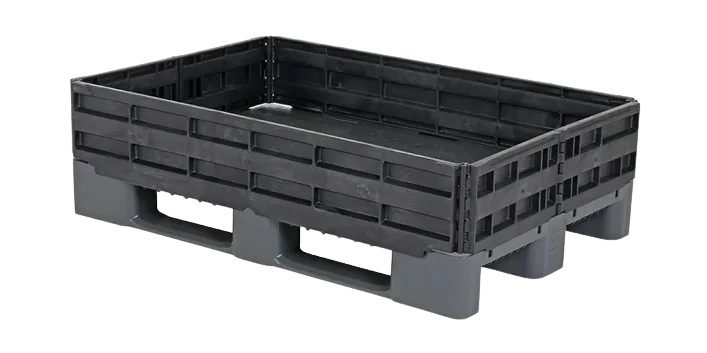 Colletti di plastic per pallet 1200 x 800 - 6 cerniere - Vouwbare pallet opzetrand 1200 x 800 mm 6 scharnieren qphkvouwr1208 6 - QPHKVOUWR1208-6